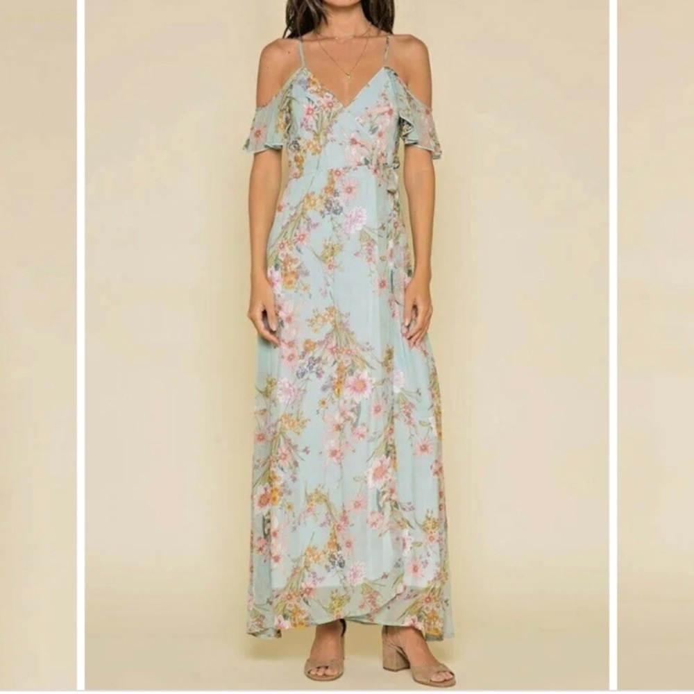RAGA Morning Bloom Wrap Maxi Dress - Medium